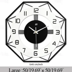 Large Wall Clocks for Living Room Decor 16 inch Silent Modern Wall Clocks Wall Clock Battery Operated Non Ticking Black Wood Decorative Clock Wall for Kitchen Bedroom Office Classroom