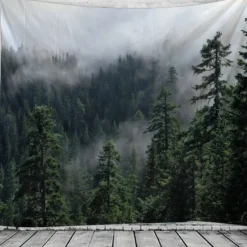 Large Wall Tapestry Art Decor Blanket Curtain Hanging Home Bedroom Living Room Decoration Forest View