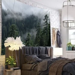 Large Wall Tapestry Art Decor Blanket Curtain Hanging Home Bedroom Living Room Decoration Forest View