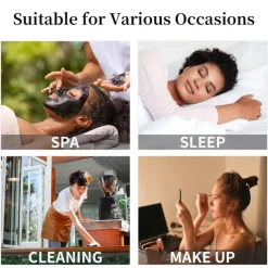 Large Women Silk Satin-Bonnet Extra Soft Elastic Band Sleeping Caps for Curly Dreadlock Braid Hair