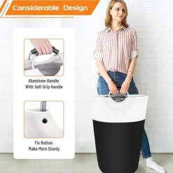 Laundry Basket, Laundry Hamper, Collapsible Laundry Baskets, Dirty Clothes Hamper, Waterproof with Foam Protected Aluminum Handles for College Dorm, Family 90L