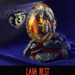 Lava Dragon Egg, Dream Crystal Transparent Dragon Egg, Dragon Egg Crystal, Dragon Statue Decor, Crystal Transparent Lava Dragon Egg Resin Handmade Sculpture Ornaments Souvenir