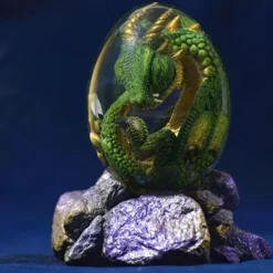 Lava Dragon Egg, Dream Crystal Transparent Dragon Egg, Dragon Egg Crystal, Dragon Statue Decor, Crystal Transparent Lava Dragon Egg Resin Handmade Sculpture Ornaments Souvenir