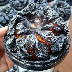 Lava Dragon Egg, Dream Crystal Transparent Dragon Egg, Dragon Egg Crystal, Dragon Statue Decor, Crystal Transparent Lava Dragon Egg Resin Handmade Sculpture Ornaments Souvenir