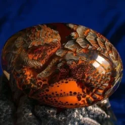 Lava Dragon Egg, Dream Crystal Transparent Dragon Egg, Dragon Egg Crystal, Dragon Statue Decor, Crystal Transparent Lava Dragon Egg Resin Handmade Sculpture Ornaments Souvenir