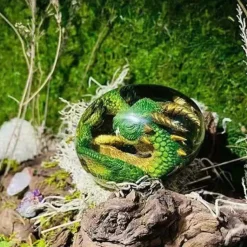 Lava Dragon Egg, Dream Crystal Transparent Dragon Egg, Dragon Egg Crystal, Dragon Statue Decor, Crystal Transparent Lava Dragon Egg Resin Handmade Sculpture Ornaments Souvenir