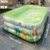 3/4-Layer Inflatable Monster Pattern Swimming Pool - Family Size, Thick PVC Material, Easy Storage & Transport, Perfect for Outdoor Water Fun, Summer Parties, and Backyard Entertainment, Pool Floats