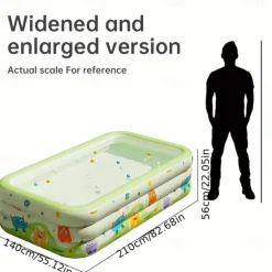 3/4-Layer Inflatable Monster Pattern Swimming Pool - Family Size, Thick PVC Material, Easy Storage & Transport, Perfect for Outdoor Water Fun, Summer Parties, and Backyard Entertainment, Pool Floats