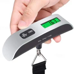 110lb/50kg Digital Handheld Luggage Hanging Baggage Scale With Backlight LCD Display