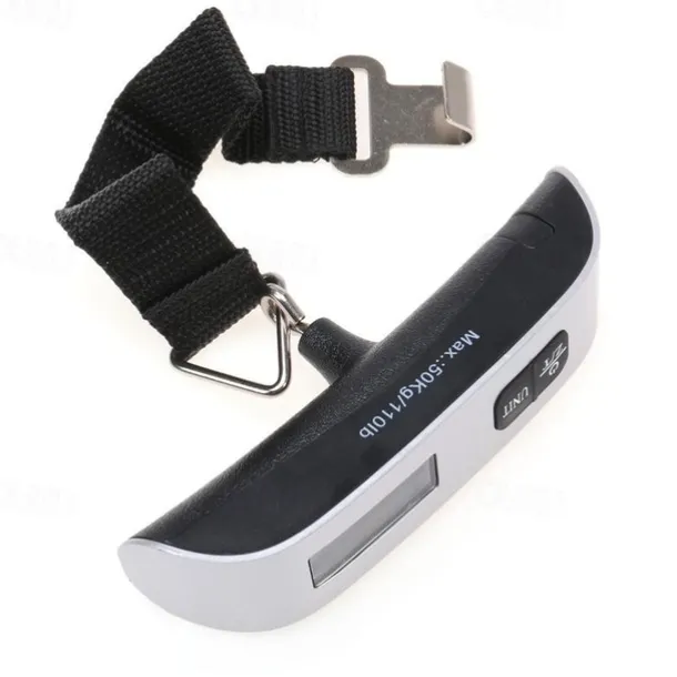 110lb/50kg Digital Handheld Luggage Hanging Baggage Scale With Backlight LCD Display