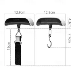 110lb/50kg Digital Handheld Luggage Hanging Baggage Scale With Backlight LCD Display