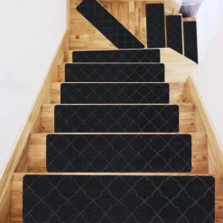 Leaf Carpet Stair Treads for Wooden Steps Stairs Carpet Tape Peel and Stick with Double Adhesive Tape