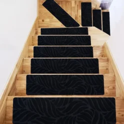 Leaf Carpet Stair Treads for Wooden Steps Stairs Carpet Tape Peel and Stick with Double Adhesive Tape
