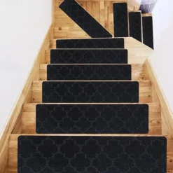 Leaf Carpet Stair Treads for Wooden Steps Stairs Carpet Tape Peel and Stick with Double Adhesive Tape
