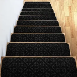 Leaf Carpet Stair Treads for Wooden Steps Stairs Carpet Tape Peel and Stick with Double Adhesive Tape
