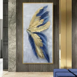 Leaf Oil Painting Hand-painted Butterfly Wall Decoration Modern Abstract Hanging Painting Wall Art Large Oil Painting For Home Decor