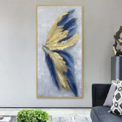 Leaf Oil Painting Hand-painted Butterfly Wall Decoration Modern Abstract Hanging Painting Wall Art Large Oil Painting For Home Decor