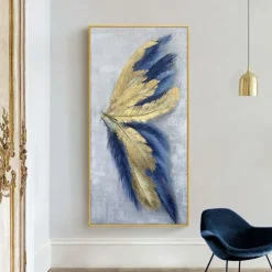 Leaf Oil Painting Hand-painted Butterfly Wall Decoration Modern Abstract Hanging Painting Wall Art Large Oil Painting For Home Decor