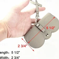 Leather Glasses Case Sunglasses Pouch, Portable Eyeglass Carrying Case, Cute men & women, Multicolour