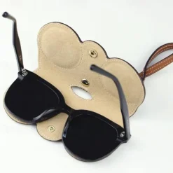 Leather Glasses Case Sunglasses Pouch, Portable Eyeglass Carrying Case, Cute men & women, Multicolour