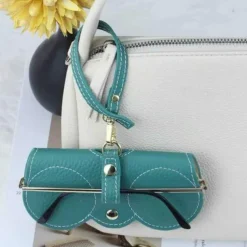 Leather Glasses Case Sunglasses Pouch, Portable Eyeglass Carrying Case, Cute men & women, Multicolour