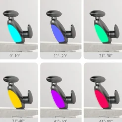 LED Bathroom Sink Faucet, Bathroom Faucet with Removable Sprayer, 4-in-1 Modern, Single Hole Bathroom Faucet, LED Light, Fountain Tap