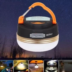 LED Camping Lantern Hanging Tent Light Outdoor Portable 5W Mini Electric Lantern Flashlight for Camping Hiking Fishing Hurricane Emergency