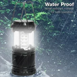 LED Camping Lantern 30leds Outdoor Light Folding Portable Battery Powered LED Camping Tent Light for Outdoor Activities Camping Party Hiking Hurricane Emergency Power Outage Survival Kit