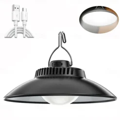 LED Camping Lights Outdoor Rechargeable Portable Lantern Lights Waterproof Flashlight 2 Lighting Modes