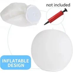 LED Floating Pool Lights 40cm Glowing Ball Inflatable Luminous Ball LED Ball Decorative Beach Ball For Outdoor Swimming Pool Pool Sports Equipment