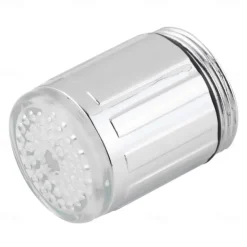 LED Light Water Faucet Tap Heads Temperature Sensor RGB Glow LED Shower Stream Bathroom Shower faucet 3 Color Changing