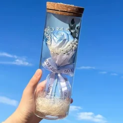 LED Lights, Dry Flowers, Valentine's Day Gifts, Birthday Gifts, Glass Covers, Eternal Flowers, Rose Bouquets, Perfect Gifts for Mother's Day and Thanksgiving Holidays