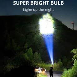 5led Multifunctional Bright Flashlight Outdoor Portable COB Side Light Work Light USB Rechargeable