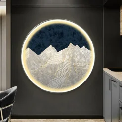 Led Painting Indoor Creative Modern Nordic Style Indoor Wall Lights Bedroom Dining Room Metal Wall Light IP20 110-120V 220-240V