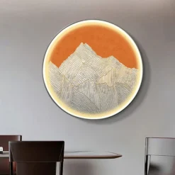 Led Painting Indoor Creative Modern Nordic Style Indoor Wall Lights Bedroom Dining Room Metal Wall Light IP20 110-120V 220-240V