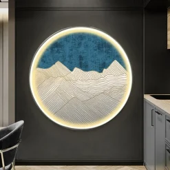 Led Painting Indoor Creative Modern Nordic Style Indoor Wall Lights Bedroom Dining Room Metal Wall Light IP20 110-120V 220-240V