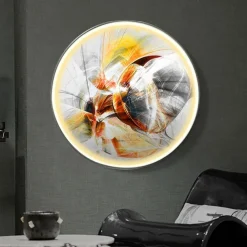 Led Painting Indoor Creative Modern Nordic Style Indoor Wall Lights Bedroom Dining Room Metal Wall Light IP20 110-120V 220-240V