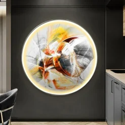 Led Painting Indoor Creative Modern Nordic Style Indoor Wall Lights Bedroom Dining Room Metal Wall Light IP20 110-120V 220-240V