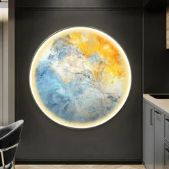 Led Painting Indoor Creative Modern Nordic Style Indoor Wall Lights Bedroom Dining Room Metal Wall Light IP20 110-120V 220-240V