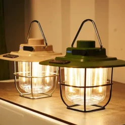 LED Retro Outdoor Camping Lights LED Tent Lights Horse Lantern Smart Rechargeable Portable Lights for Outdoor Hiking Camping Home