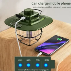 LED Retro Outdoor Camping Lights LED Tent Lights Horse Lantern Smart Rechargeable Portable Lights for Outdoor Hiking Camping Home