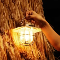 LED Retro Outdoor Camping Lights LED Tent Lights Horse Lantern Smart Rechargeable Portable Lights for Outdoor Hiking Camping Home