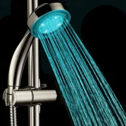 LED Shower Head Color Changing 2 Water Mode 7 Color Glow Light Automatically Changing Handheld Showerhead