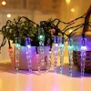LED Snowflake Icicle String Lights Solar Powered 5m 20LED 6.5m 30LED for Wedding Christmas New Year Thanksgiving Decor Button Control Switch Blinking Feature for Garden Decoration