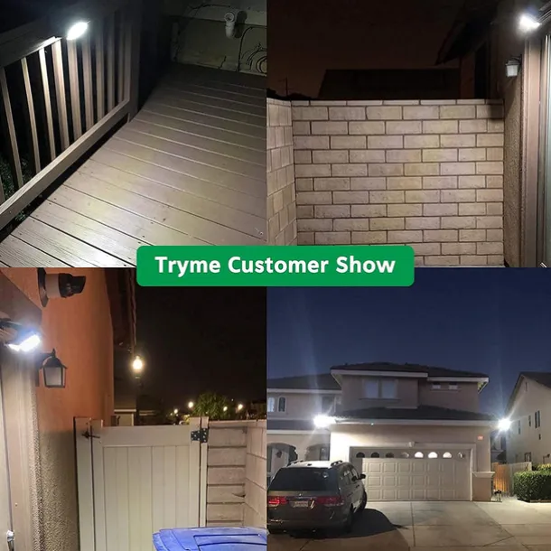 LED Solar Garden Light Outdoor Clip-on Motion Sensing Light IP65 Waterproof Camping Light for Fence Deck Wall Camping Tent Patio