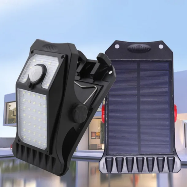 LED Solar Garden Light Outdoor Clip-on Motion Sensing Light IP65 Waterproof Camping Light for Fence Deck Wall Camping Tent Patio