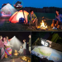 LED Solar Garden Light Outdoor Clip-on Motion Sensing Light IP65 Waterproof Camping Light for Fence Deck Wall Camping Tent Patio