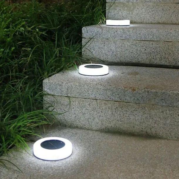 LED Solar Grounded Light Solar Power Buried Lights Garden Outdoor PathWay Floor Light Yard Fence Under Ground Stairs Decking Light