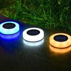 LED Solar Grounded Light Solar Power Buried Lights Garden Outdoor PathWay Floor Light Yard Fence Under Ground Stairs Decking Light