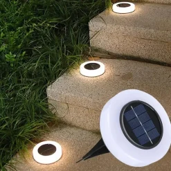 LED Solar Grounded Light Solar Power Buried Lights Garden Outdoor PathWay Floor Light Yard Fence Under Ground Stairs Decking Light